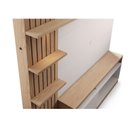 Ver mais imagens de Estante Ripado Home Theater para TVs até 65 Polegadas 185,3cmx200cm com LED 1 Porta 4 Nichos Maceió Colibri Móveis