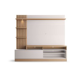 Estante Home Theater para TVs até 65 Polegadas com LED 1 Porta 4 Nichos Maceió Colibri Móveis - 5