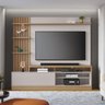 Estante Home Theater para TVs até 65 Polegadas com LED 1 Porta 4 Nichos Maceió Colibri Móveis - 1