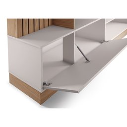 Estante Home Theater para TVs até 65 Polegadas com LED 1 Porta 4 Nichos Maceió Colibri Móveis - 9