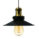 Ver imagem 1 de Pendente Prato Poptem Nordic Preto E Dourado Alumínio 20,5 Cm