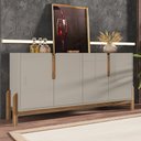 Ver imagem 1 de Buffet 04 Portas Lizz 170 cm Off White Cedro Casa D