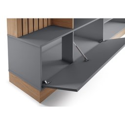 Estante Home Theater para TVs até 65 Polegadas com LED 1 Porta 4 Nichos Maceió Colibri Móveis - 7