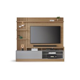 Estante Home Theater para TVs até 65 Polegadas com LED 1 Porta 4 Nichos Maceió Colibri Móveis - 3