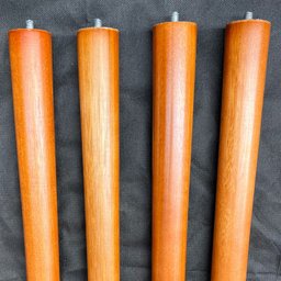 Kit 03 Pés Palito Madeira 60 Cm Rosqueável P02 Móveis Poltrona Puff Mesa - Inoviza - 2