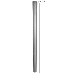 Kit 03 Pés Palito Madeira 60 Cm Rosqueável P02 Móveis Poltrona Puff Mesa - Inoviza - 5