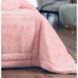 Edredom Solteiro Grosso Inverno Quentinho soft Flannel Rose - 2