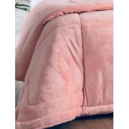 Edredom Solteiro Grosso Inverno Quentinho soft Flannel Rose - 3