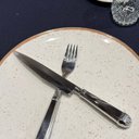 Ver imagem 2 de Jogo 100 Facas Jumbo de Churrasco 25cm Aço Inox Prateada Restaurante Mesa Jantar