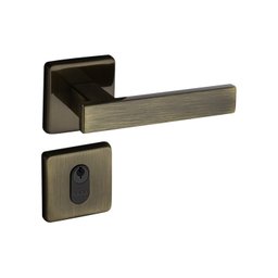 Fechadura 408 Com Roseta Bronze Oxidado Externa - 1