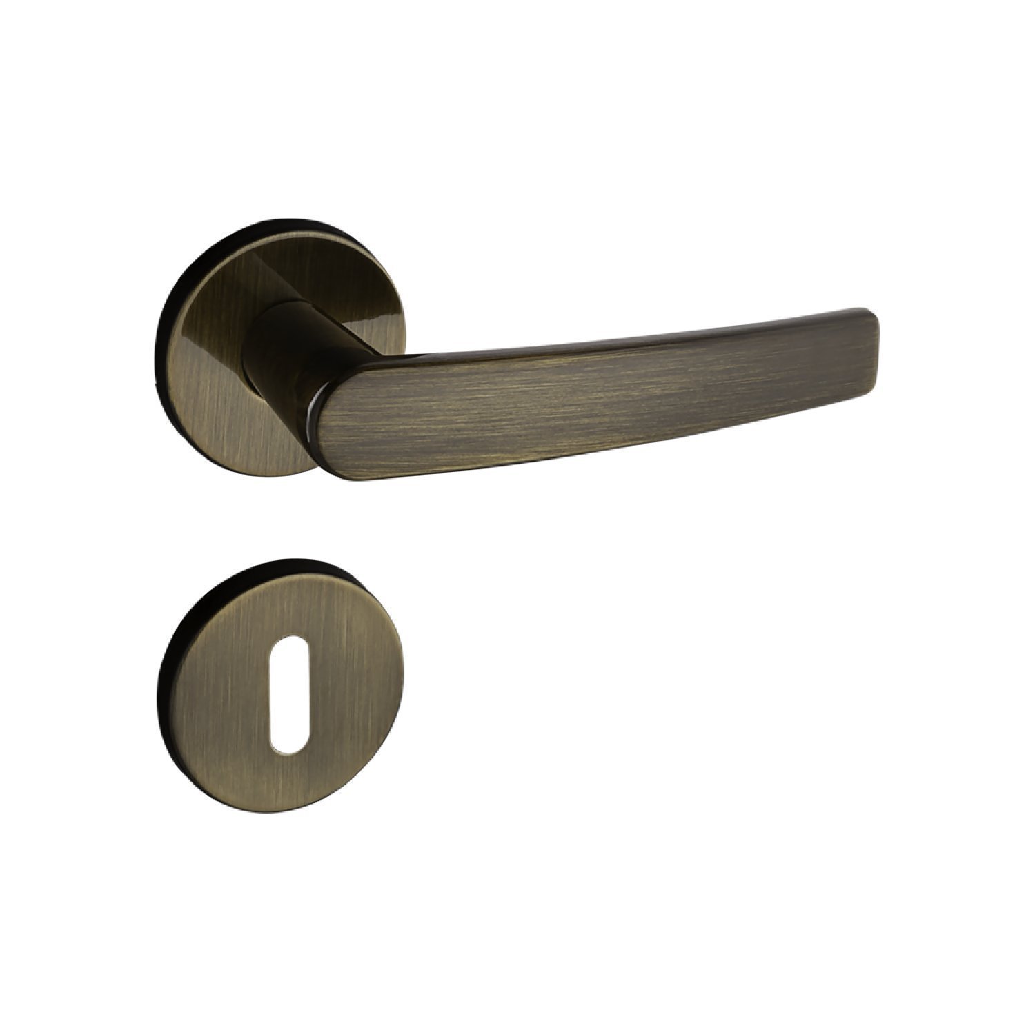 Fechadura 401 Com Roseta Bronze Oxidado Interna