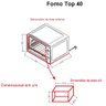Forno Elétrico de Bancada Top 220v 40l Black - Fogatti - 3