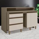 Ver imagem 2 de Kit Ilha Gourmet Connect com Balcões 60cm, 40cm, Porta Toalha e Condimentos Duna-Cristal Móveis