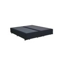 Ver imagem 4 de Base Box Casal Bipartido Suede Preto 28x69x188
