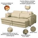 Ver imagem 3 de Sofá Decorativo Sala de Estar Marselha Retrátil Elétrico 2 Lugares 175cm Couro Tiza - Mozzelar