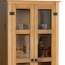 Ver imagem 5 de Cristaleira Madeira Maciça 2 Portas Vidro Mel D112 Shop Jm Mel