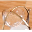 Ver imagem 7 de Ampulheta Decorativa Bronze Globe 30 Minutos Areia Branca Luxo Decoração 29 cm