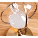 Ver imagem 6 de Ampulheta Decorativa Bronze Globe 30 Minutos Areia Branca Luxo Decoração 29 cm