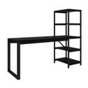 Ver imagem 1 de Mesa Escrivaninha Inovare 5 Prateleiras Resistente Mdf Aço:preto