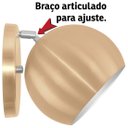 Ver imagem 4 de Arandela Retrô Bola Lavabo Banheiro CorredorSacada New Cobre