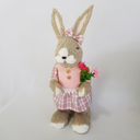 Ver imagem 2 de Coelha Páscoa Rústico Fios de Sisal Cru