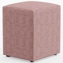 Ver imagem 1 de Puff Quadrado Decorativo Sala de Estar L02 Linho Rosa - Lyam Decor