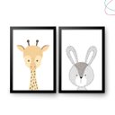 Ver imagem 5 de Kit 2 Quadros Decorativos - Animais Escandinavos:branco