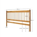 Ver imagem 3 de Cabeceira de Cama Casal Queen Madeira Ripado 168 cm Moderna Freijo Mina Idimex