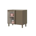 Ver imagem 3 de Balcão de Cozinha de Canto Reto Lora 1 Porta MDF 84cm Duna-Cristal Casa 812