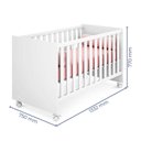 Ver imagem 2 de Quarto Infantil Berço Mini Cama Americano Branco - FdECOR