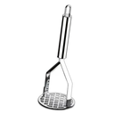 Ver imagem 1 de Amassador Batata Legumes Feijão Sopa 26cm Jjb Utilidades Cinza