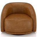 Ver imagem 5 de Kit 02 Poltronas Decorativa Giratória Angelina M03 Couríssimo Whisky