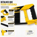 Ver imagem 4 de Arco Serra Profissional Serrote Precisao Metal Plastico Manual Emborrachado 12 Polegadas Reparos Dom