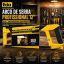 Ver imagem 2 de Arco Serra Profissional Serrote Precisao Metal Plastico Manual Emborrachado 12 Polegadas Reparos Dom