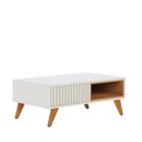 Ver imagem 7 de Mesa de Centro Retangular 1 Nicho Pés em Madeira Maciça Jeri Móveis Branco
