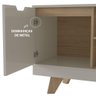 Rack Michigan Com Pés Em Mdf 22Mm Liberatti Off White/Carval - 5