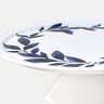 Prato com Pé para Bolo Blue Pottery - M Blue Gardenia - 2