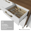 Ver mais imagens de Armário de Cozinha Completa 305 cm Rustic/Branco Lille Madesa 01