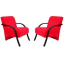 Ver imagem 1 de Kit 2 Poltronas Vênus 1 Lugar Suede Vermelho