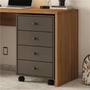 Ver imagem 1 de Gavereiro 4 Gavetas Office Presence Amêndola/grafito - Demóbile