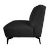 Poltrona Decorativa Braford 2052 Couro Legitimo Preto - 7