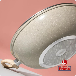Panela Wok com Tampa 7,5l Cerâmica Marble Edition Oster Gray - 3
