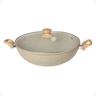 Panela Wok com Tampa 7,5l Cerâmica Marble Edition Oster Gray - 1