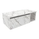 Ver imagem 1 de Gabinete Banheiro Suspenso 80cm Multimóveis VCR10081 Mármore Branco