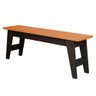 Banco de Jantar 3 Lugares Aurora Chumbo e Nature 130 cm - Cimol - 2