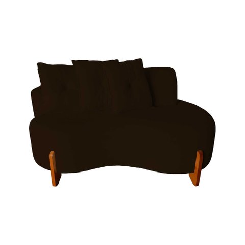 Namoradeira Plaza Bouclé com 3 Almofadas 120 Cm Elegância, Conforto e Sofisticação para Sua Casa