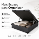 Ver imagem 5 de Box Baú Casal Nature Elite com Baú e Pistão a Gás Nature Box Grafite
