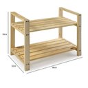 Ver imagem 4 de Kit 4 Armários Multiuso Sapateira Pinus Bege