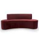 Ver imagem 2 de Sofá 4 Lugares Porto D07 230cm para Sala Living Suede Vermelho - D’Rossi