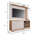 Ver imagem 3 de Rack com Painel Extensível para TV até 70 Polegadas 2 Portas 3 Nichos 1 Prateleira Colibri